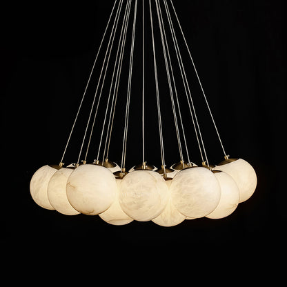 Alabaster Balls Chandelier