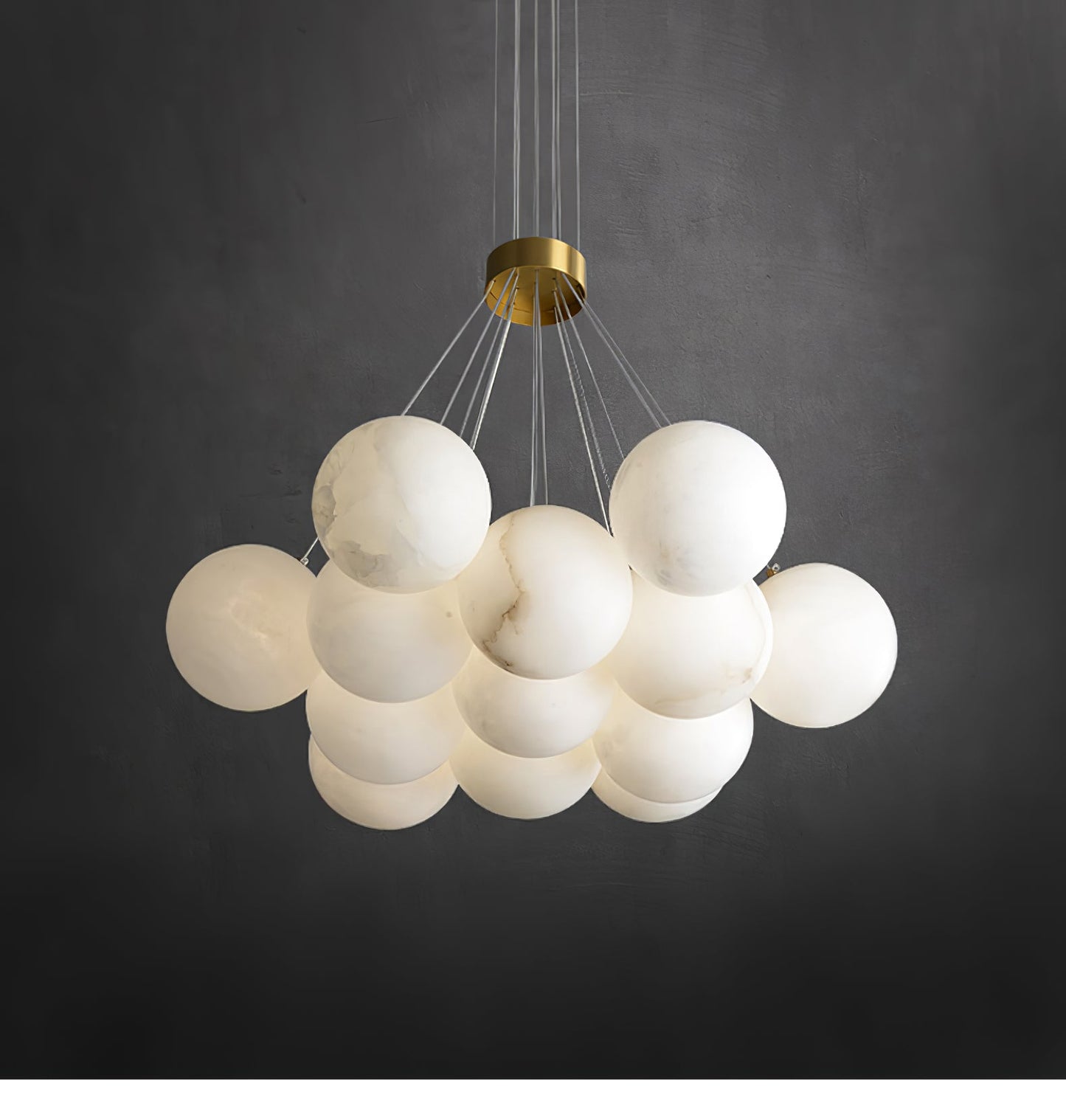 Alabaster Balls Chandelier