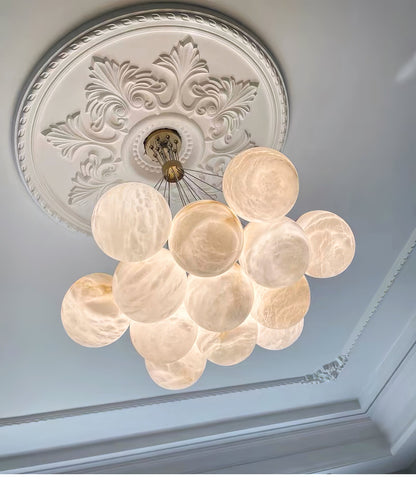 Alabaster Balls Chandelier