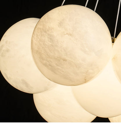 Alabaster Balls Chandelier