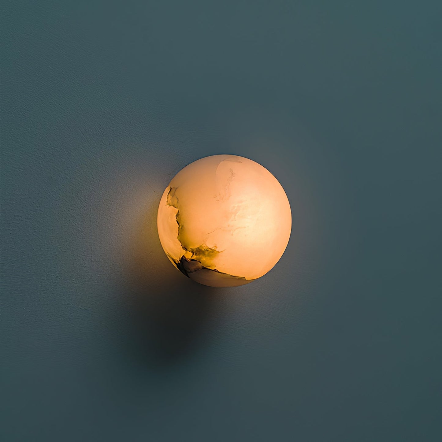 Alabaster Mini Orb Wall Lamp