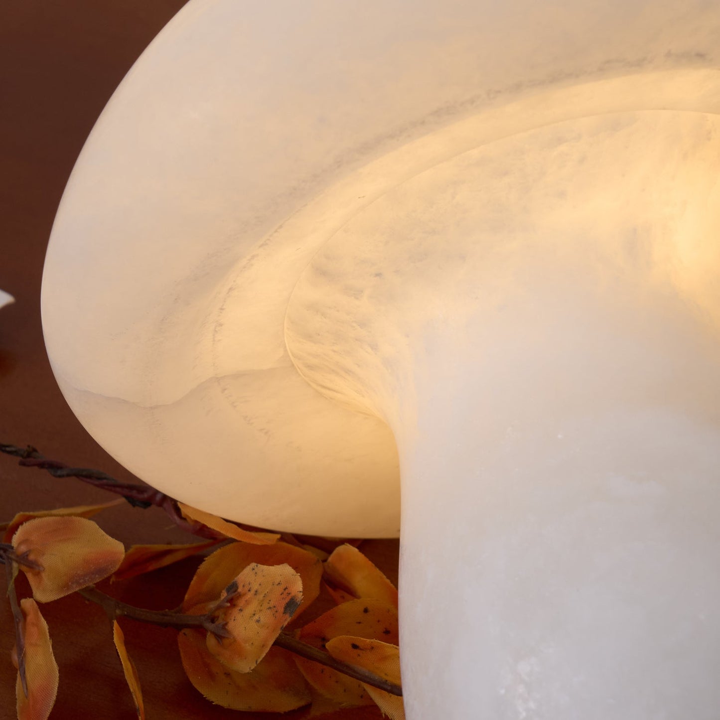 Alabaster Mushroom Table Lamp