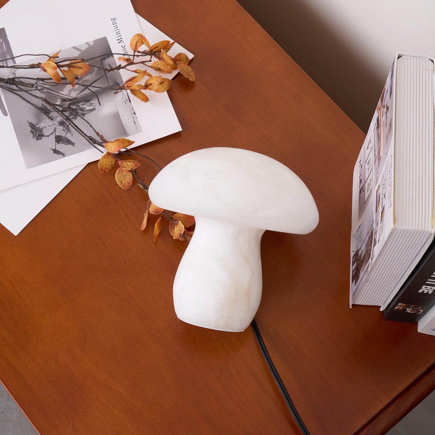 Alabaster Mushroom Table Lamp