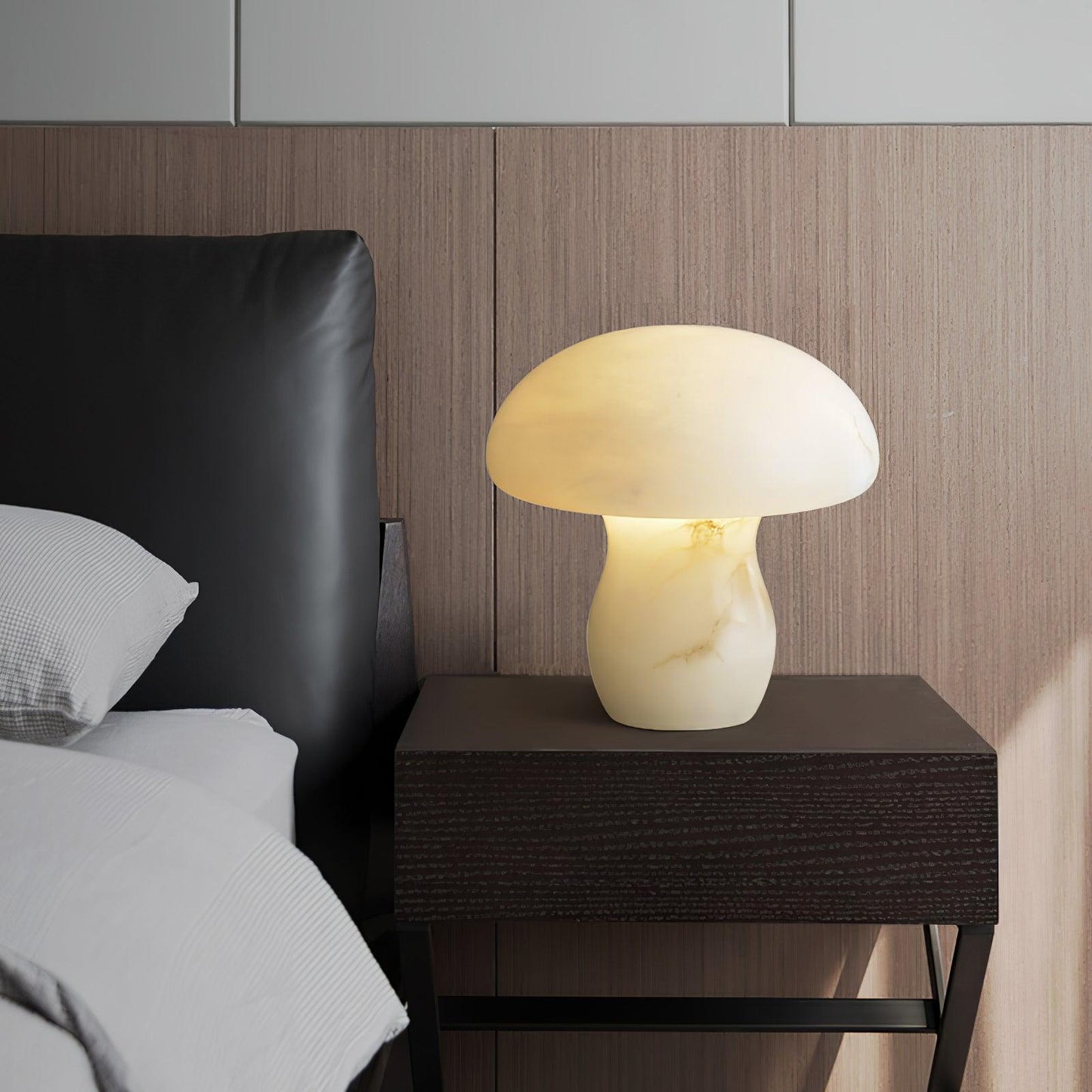 Alabaster Mushroom Table Lamp