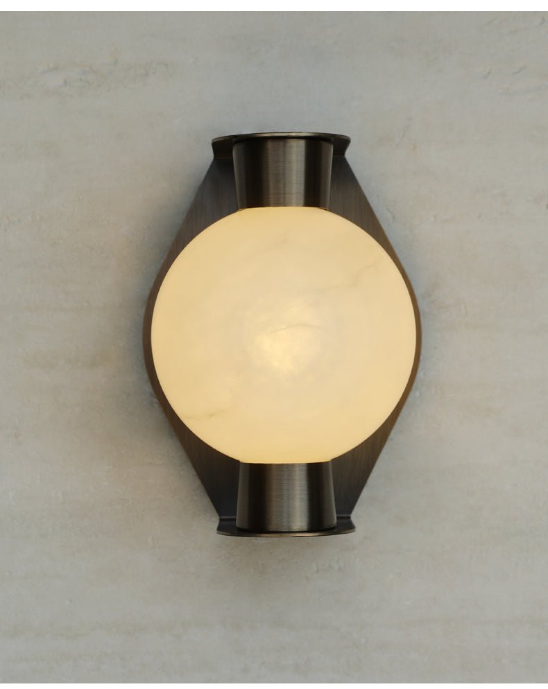 Alabaster Orb Alabaster Sconce