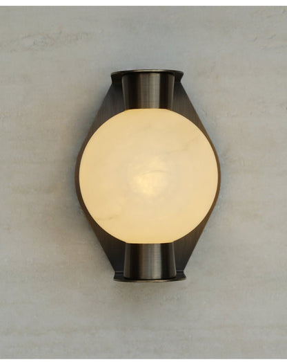 Alabaster Orb Alabaster Sconce