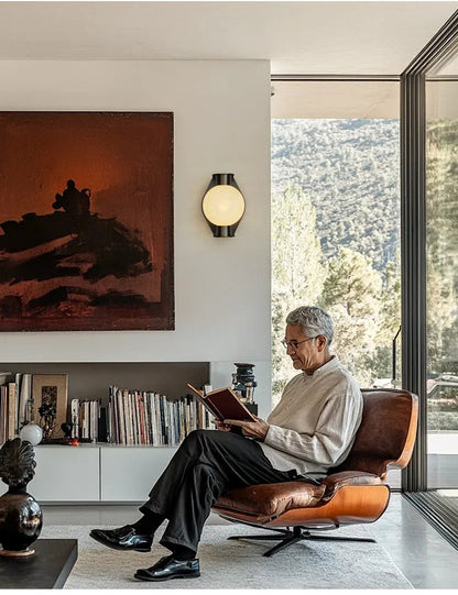 Alabaster Orb Alabaster Sconce