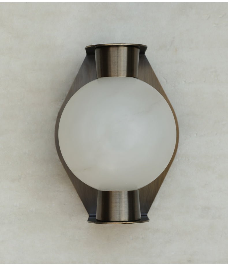 Alabaster Orb Alabaster Sconce