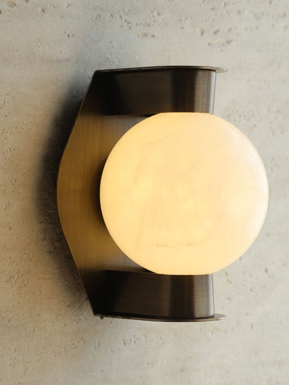 Alabaster Orb Alabaster Sconce