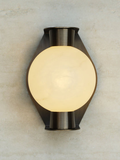 Alabaster Orb Alabaster Sconce