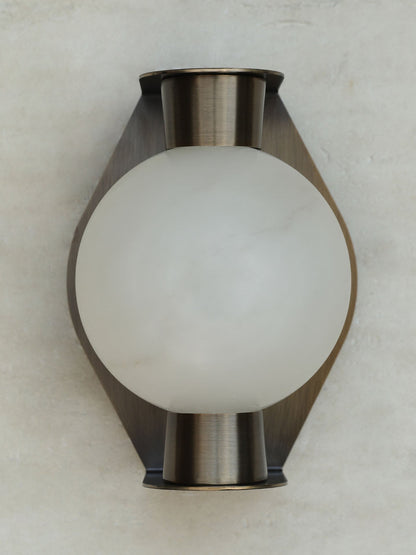 Alabaster Orb Alabaster Sconce
