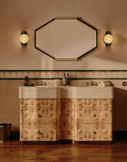 Alabaster Orb Alabaster Sconce