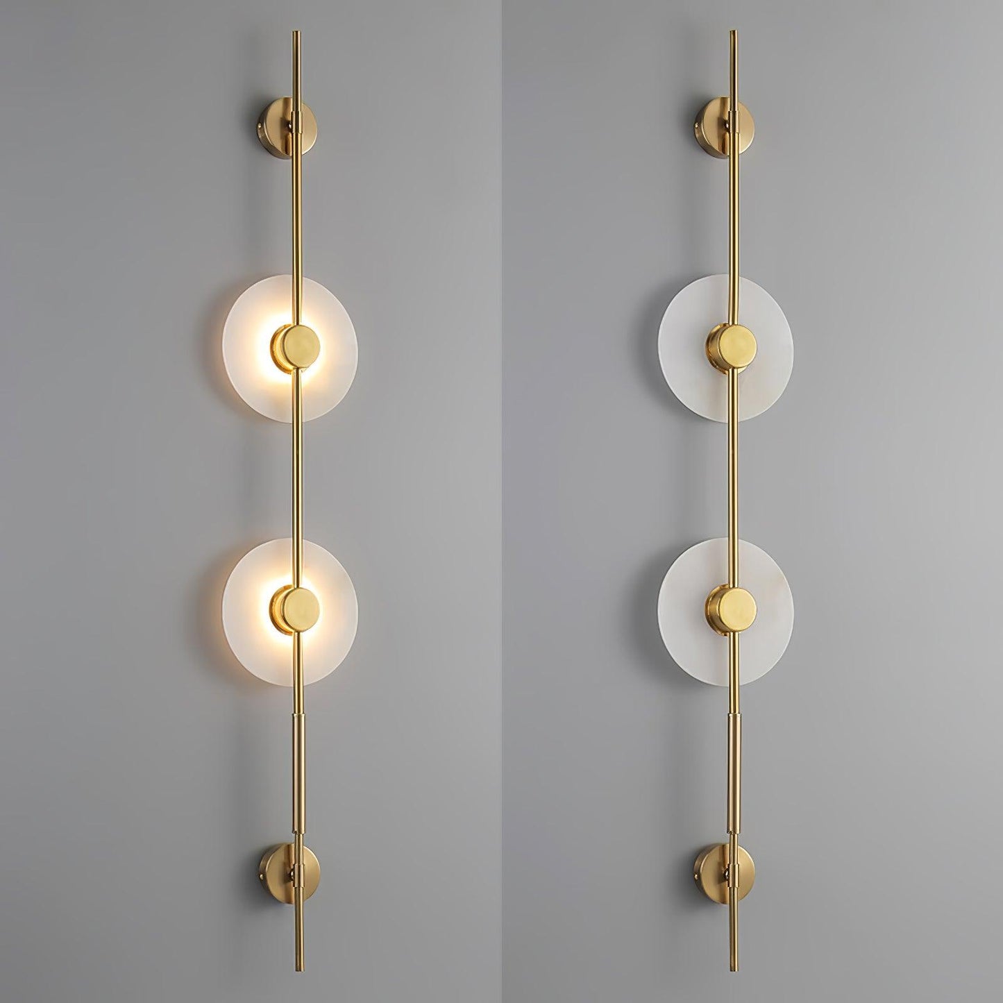 Alabaster Vertical Wall Sconce