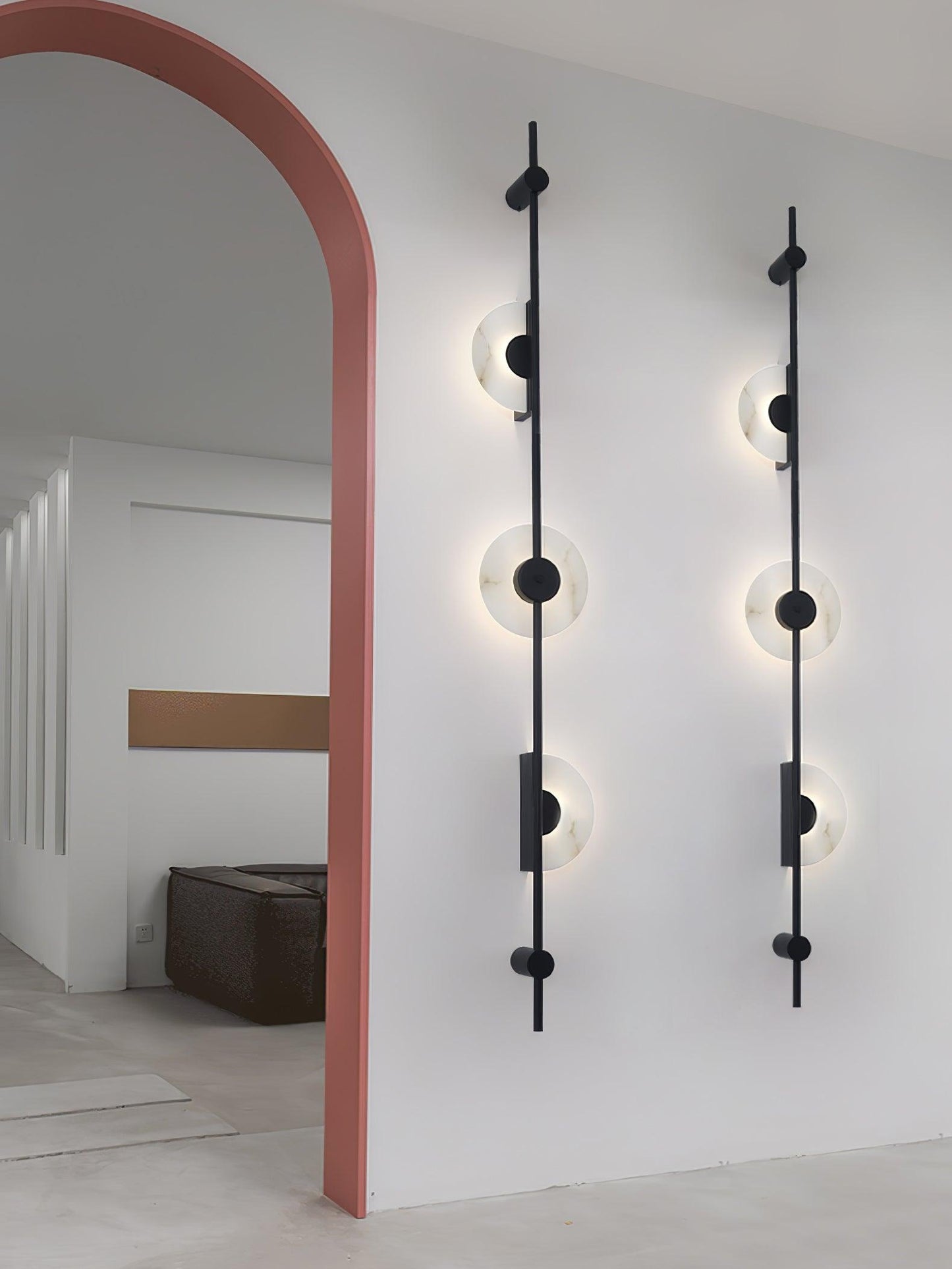 Alabaster Vertical Wall Sconce