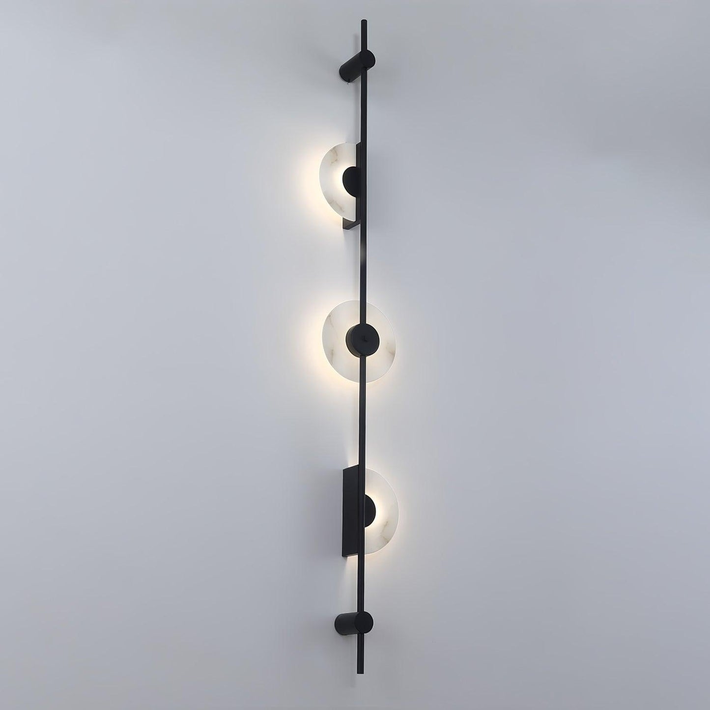 Alabaster Vertical Plug-in Wall Sconce