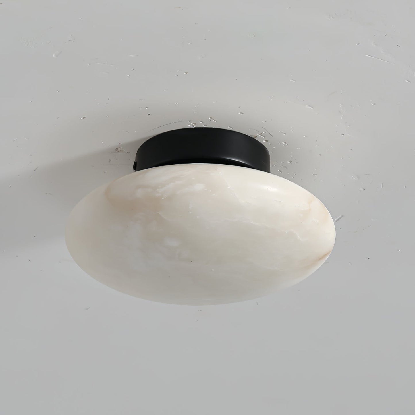 Alabaster Oval Ceiling Lamp