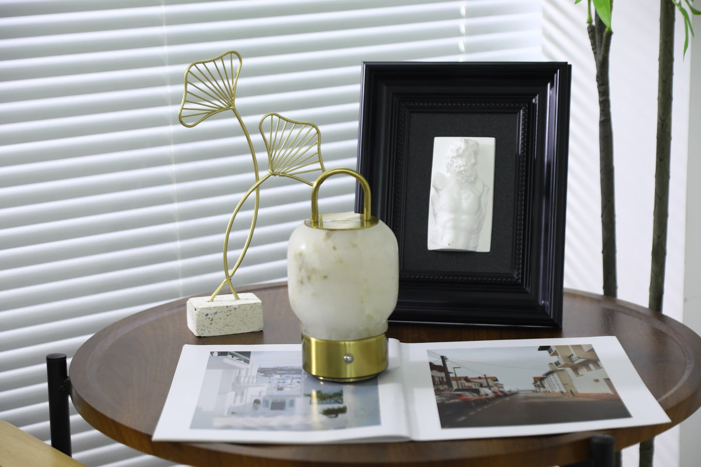 Alabaster Portable Rechargeable Table Lamp