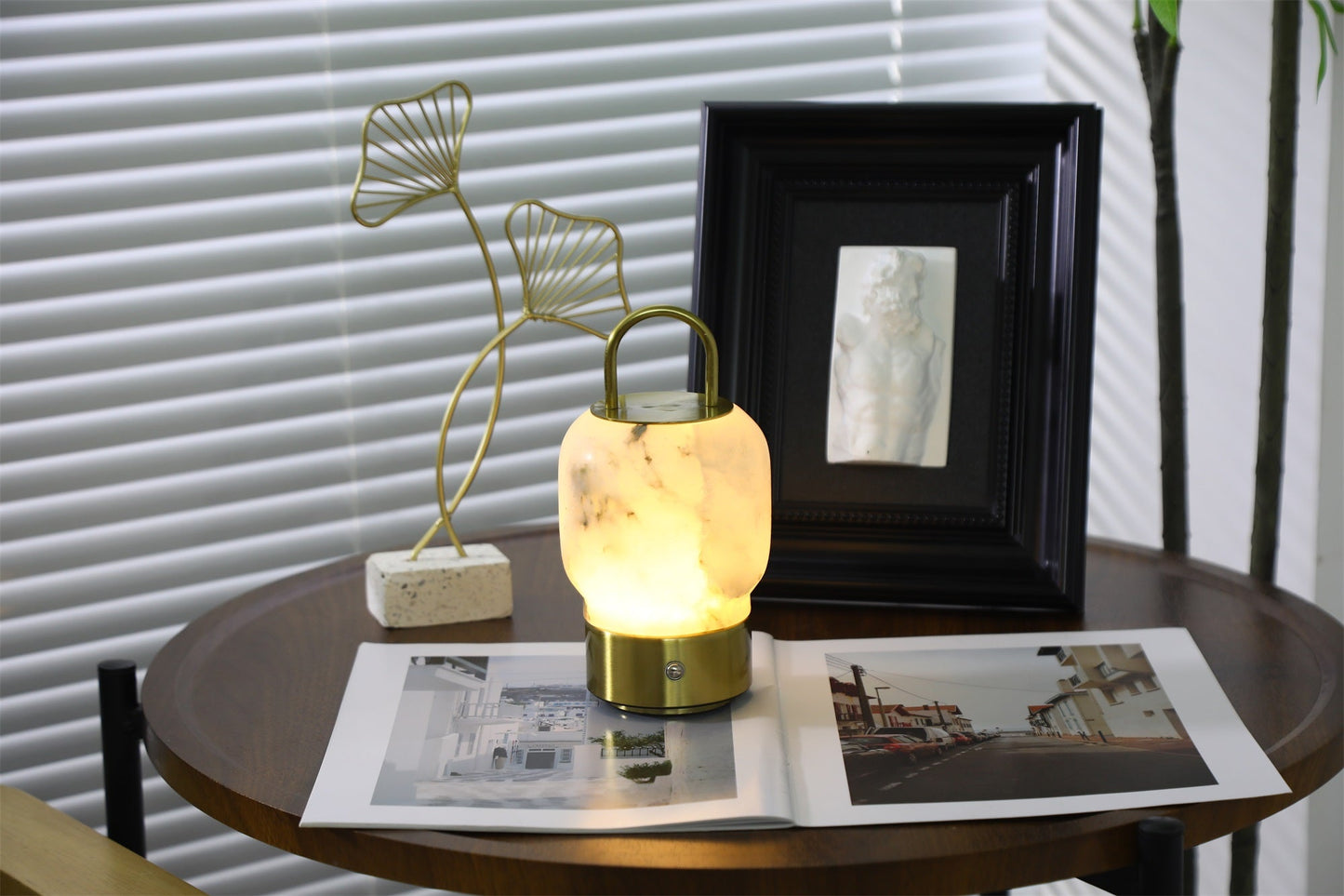 Alabaster Portable Rechargeable Table Lamp