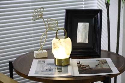 Alabaster Portable Rechargeable Table Lamp