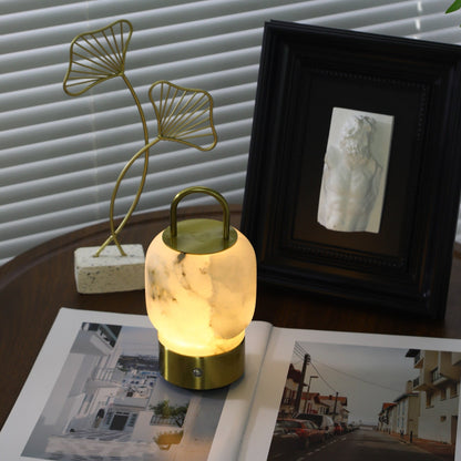 Alabaster Portable Rechargeable Table Lamp