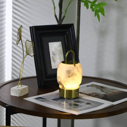 Alabaster Portable Rechargeable Table Lamp