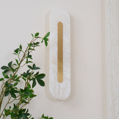 Alabaster Rounded Wall Light