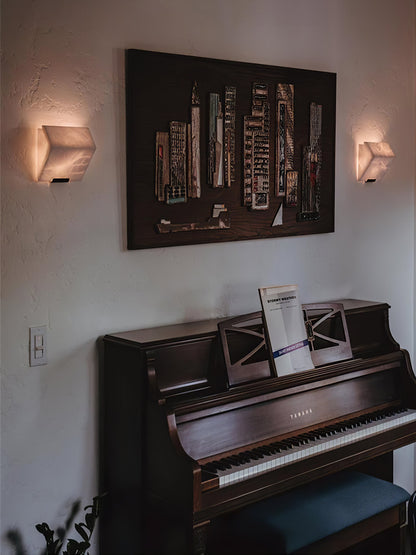 Alabaster Staircase Wall Lamp