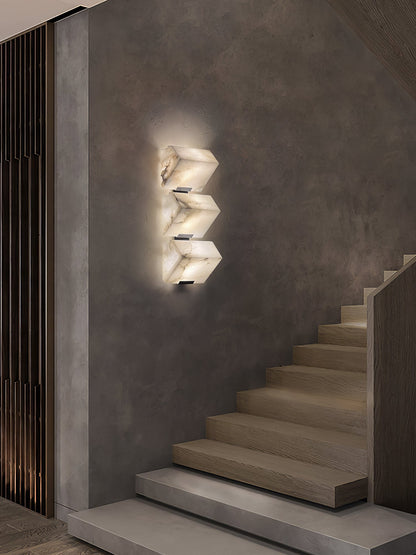 Alabaster Staircase Wall Lamp