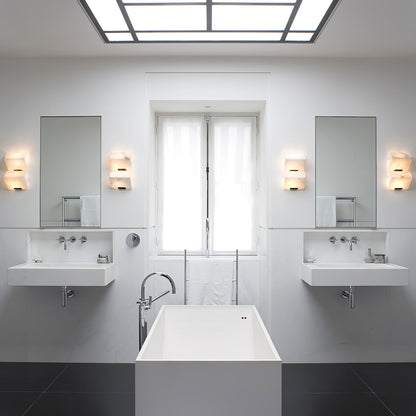 Alabaster Staircase Plug-in Wall Lamp