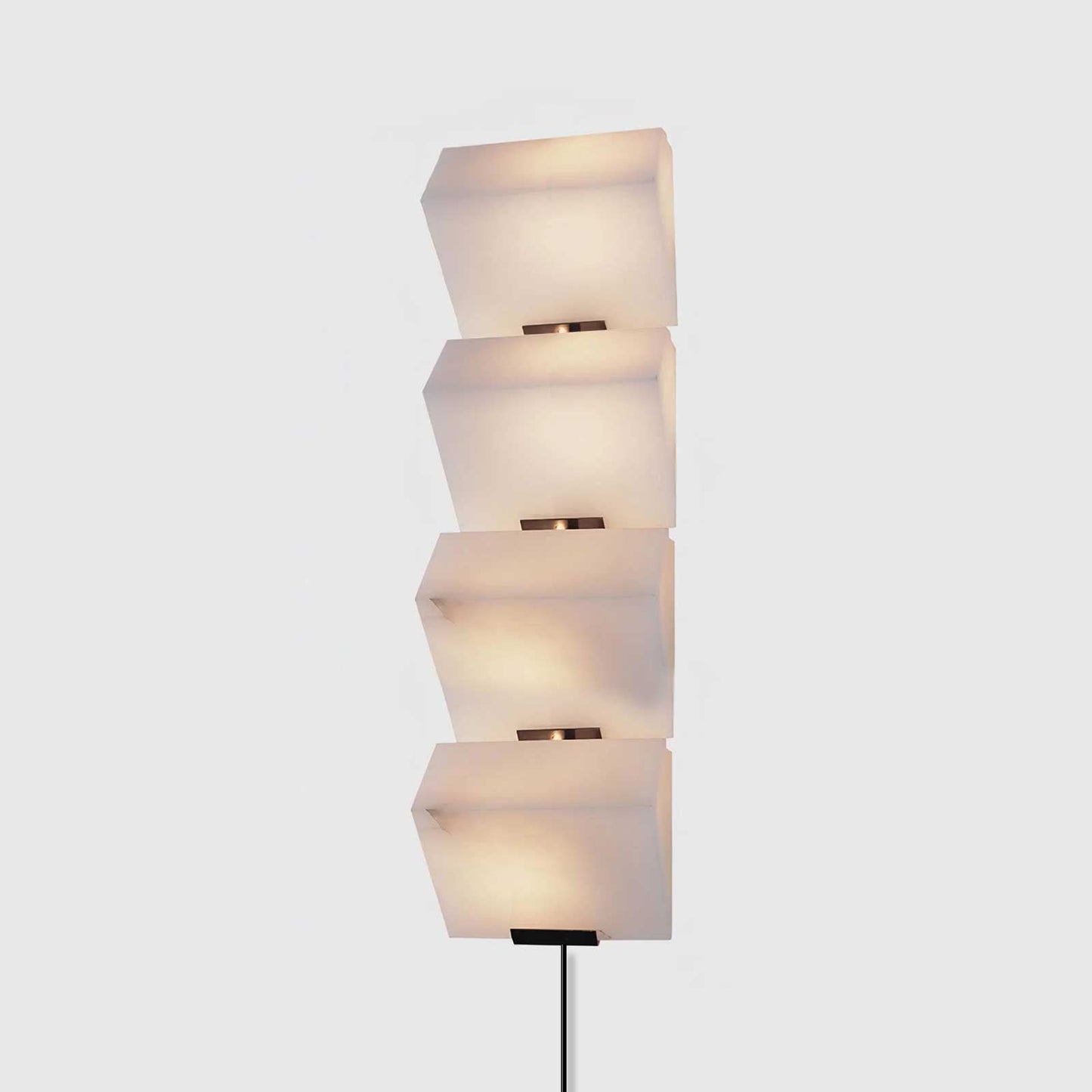 Alabaster Staircase Plug-in Wall Lamp