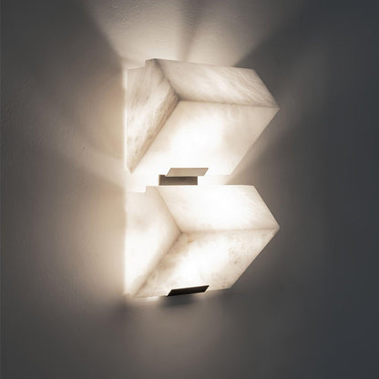 Alabaster Staircase Plug-in Wall Lamp