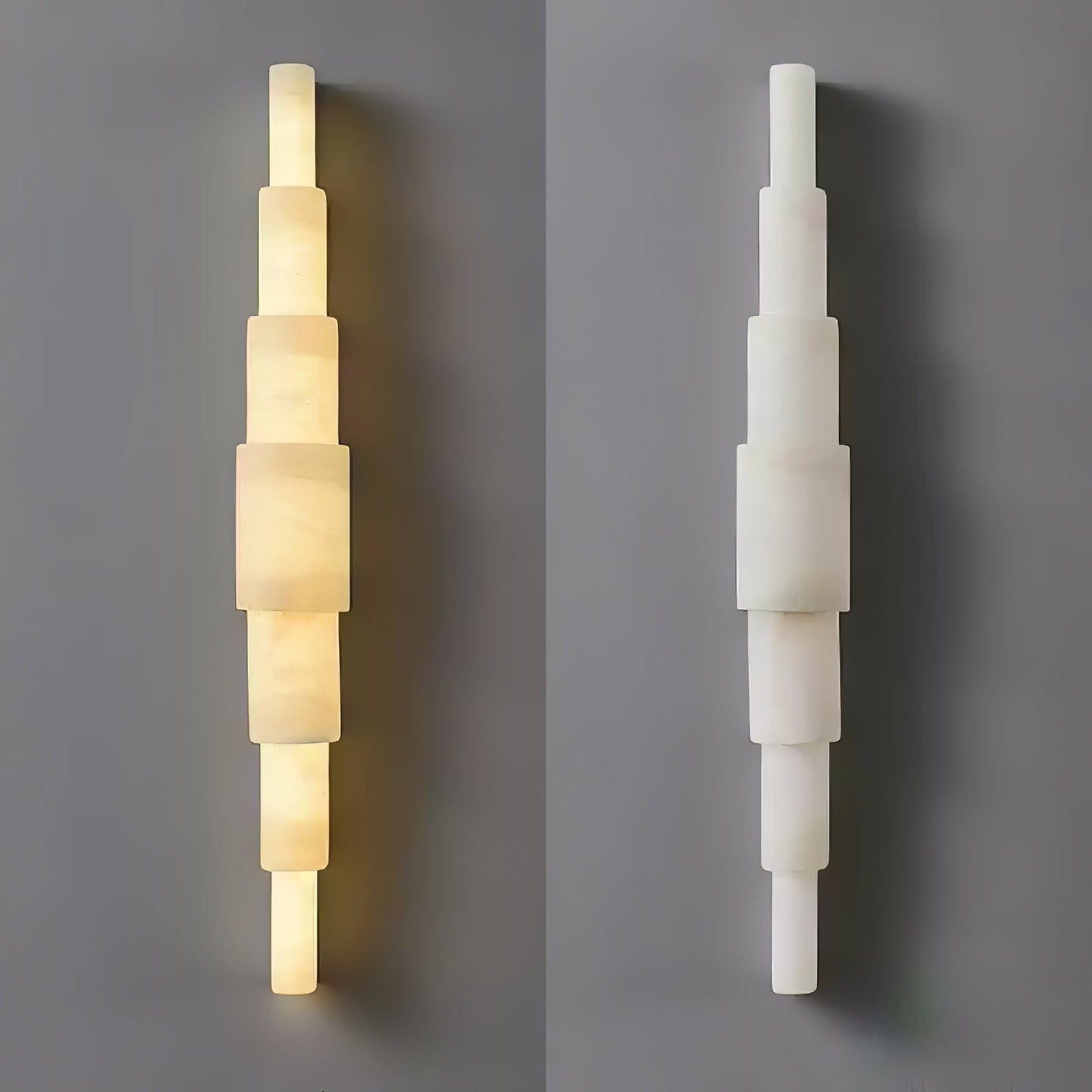 Alba Cascade Alabaster Wall Sconce