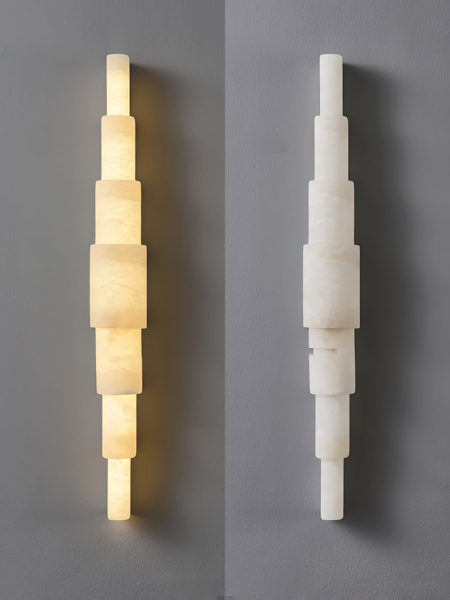 Alba Cascade Alabaster Wall Sconce