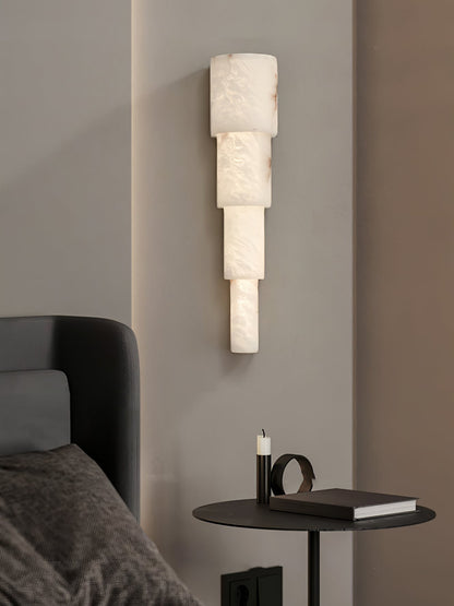 Alba Cascade Alabaster Wall Sconce