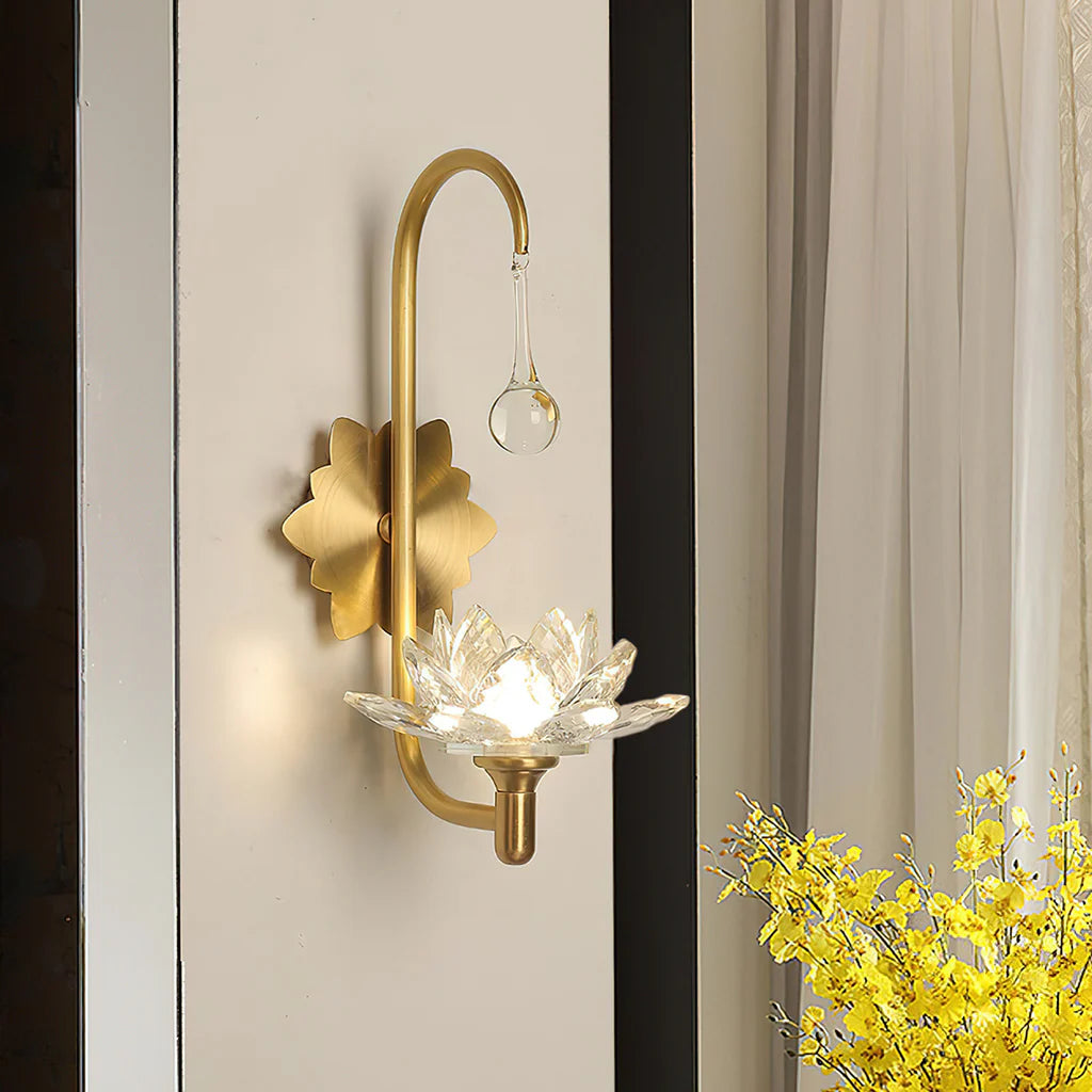 alberto lotus bloom wall lamp