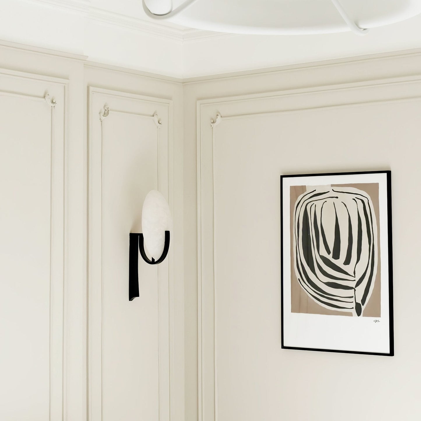 Alice Alabaster Plug-in Wall Lamp