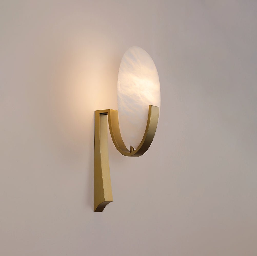 Alice Alabaster Plug-in Wall Lamp