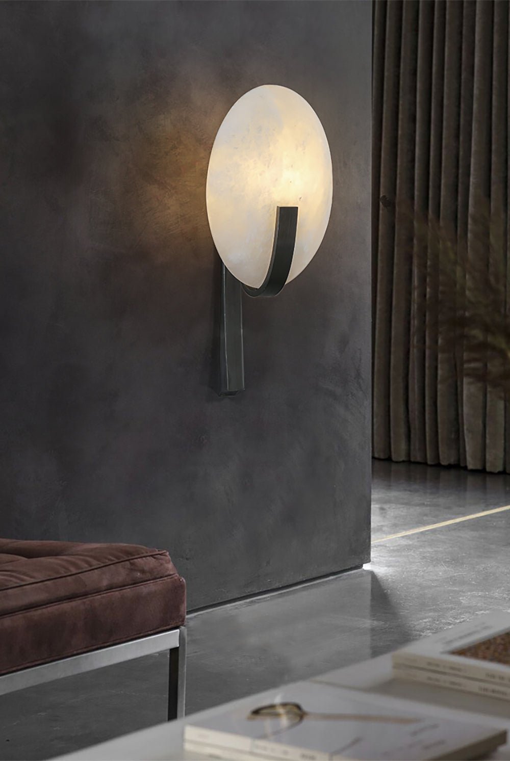 Alice Alabaster Plug-in Wall Lamp