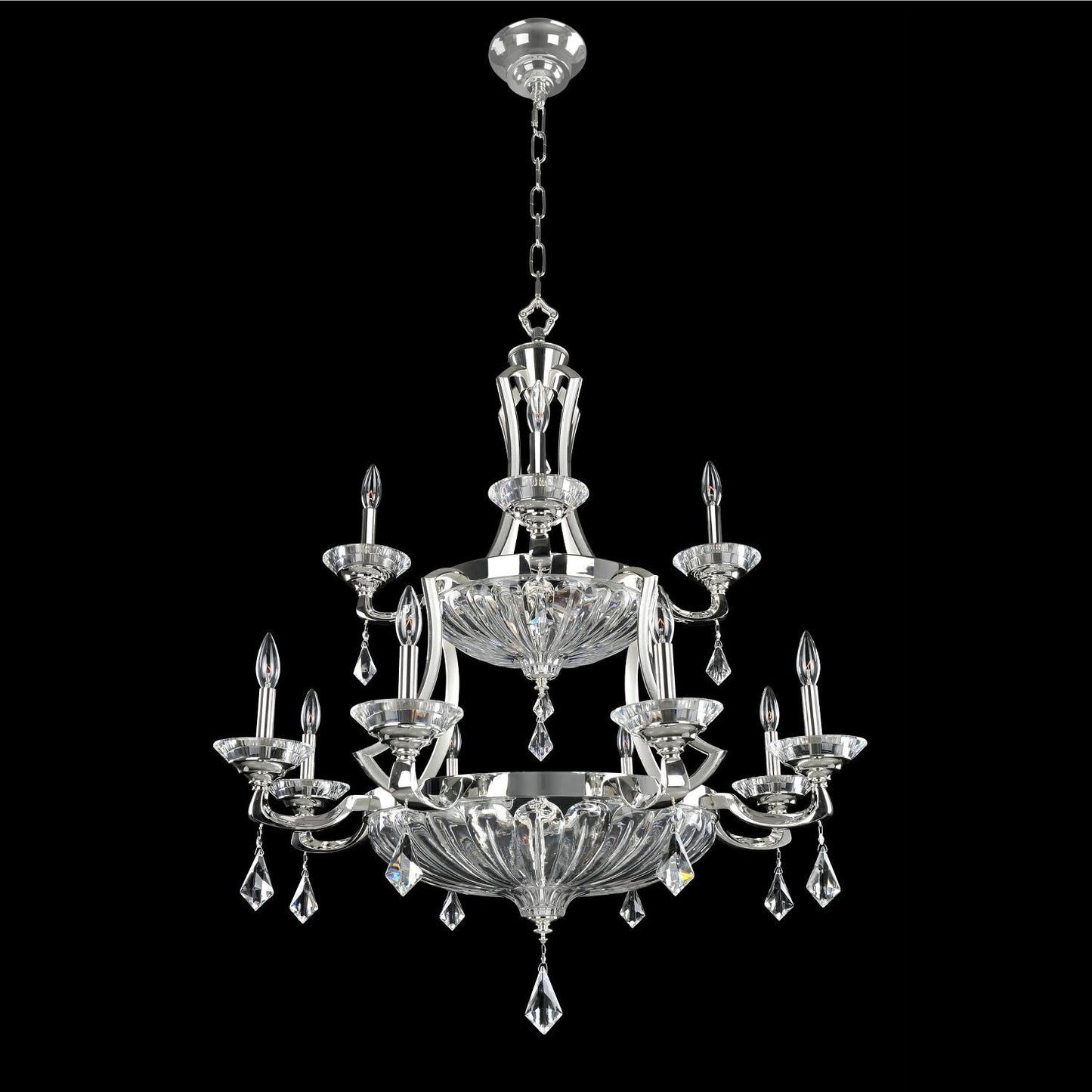 Allegri Orecchini 36 Inch 12 Light Chandelier Cp43570