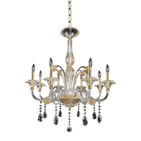 Allegri La Rosa 32 Inch 8 Light Chandelier Cp993