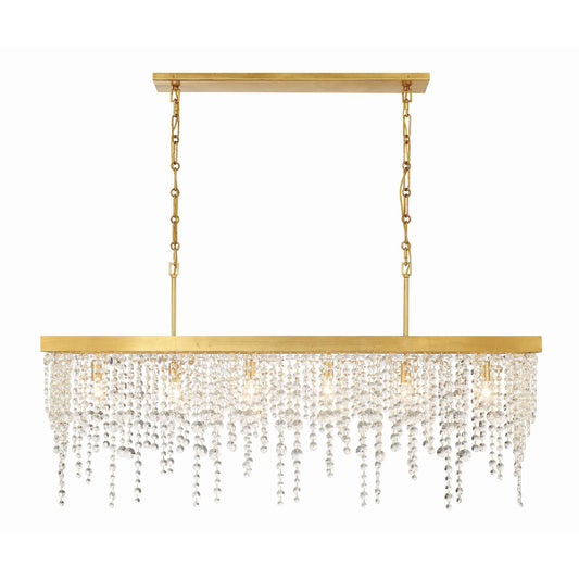 Allure Design Gallery Marchioness 49 Inch 6 Light Linear Suspension Light Cp792876