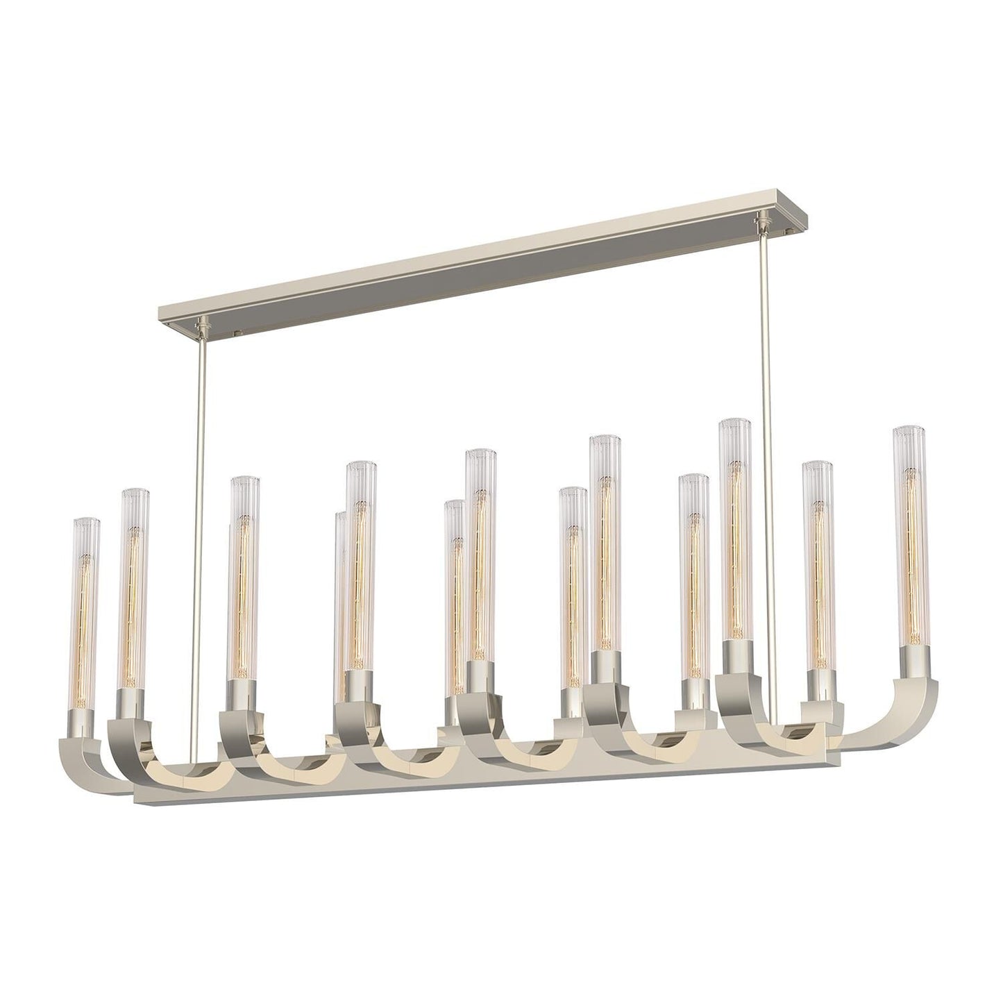 Alora Lighting Flute 66 Inch 14 Light Linear Suspension Light Cp544512