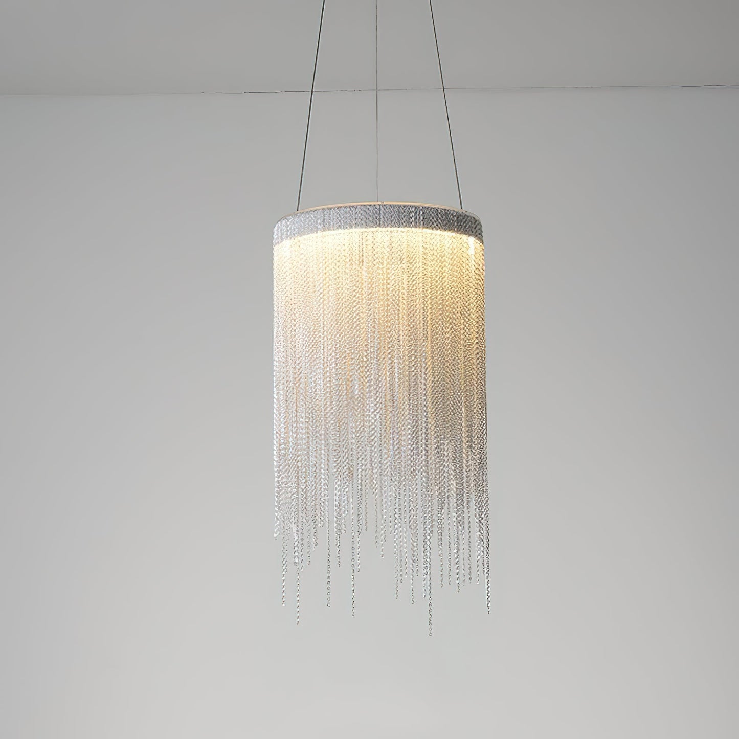 Aluminum Chain Tassel Pendant Light