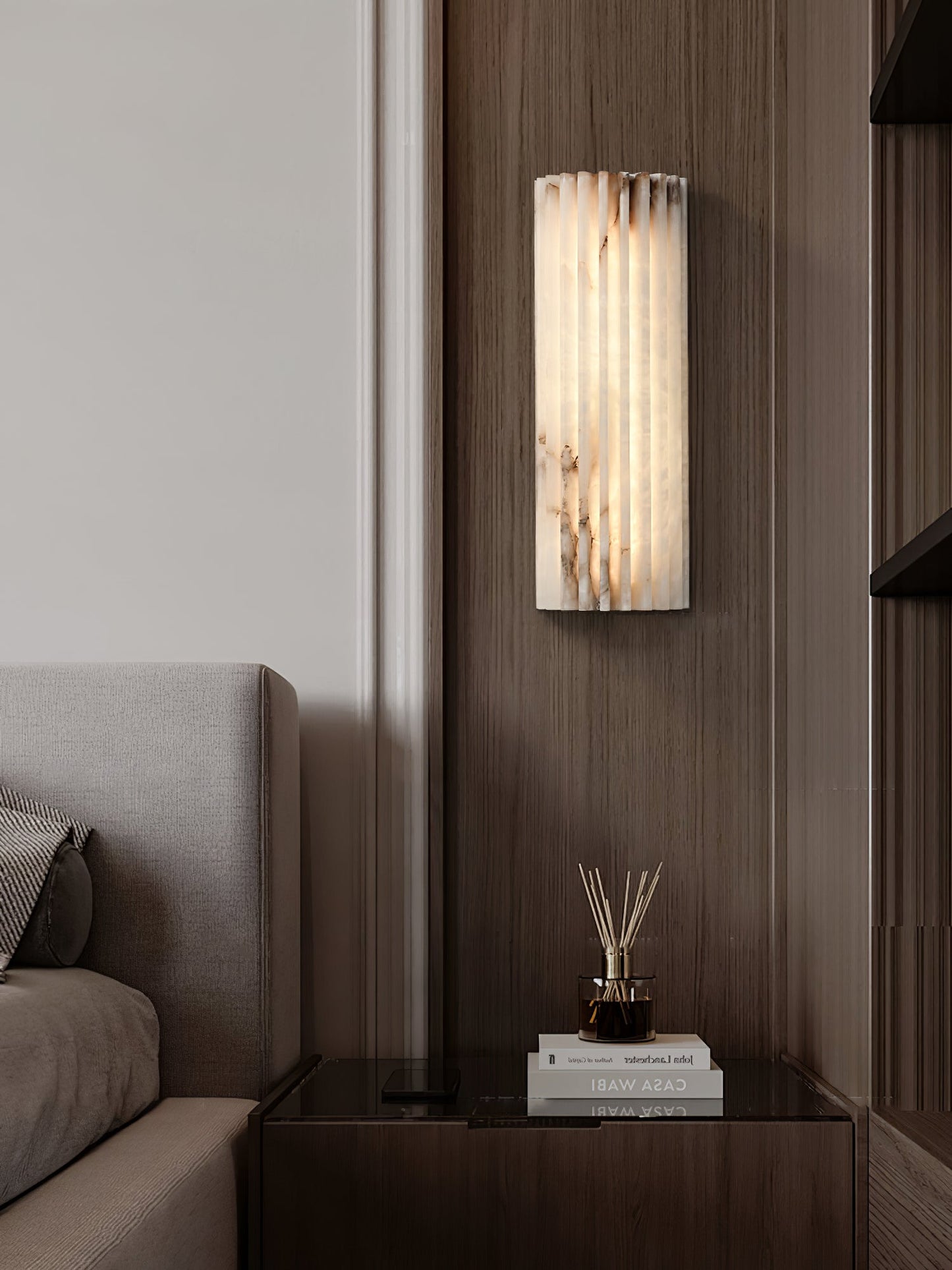 Alvia Alabaster Wall Light