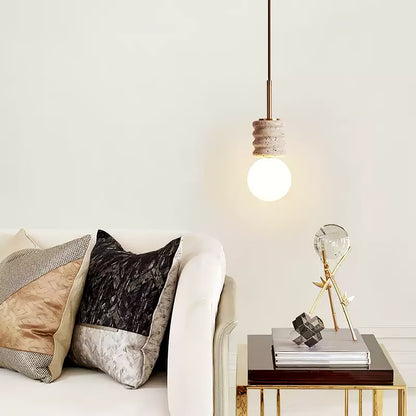 Alvia Travertine Pendant Lamp
