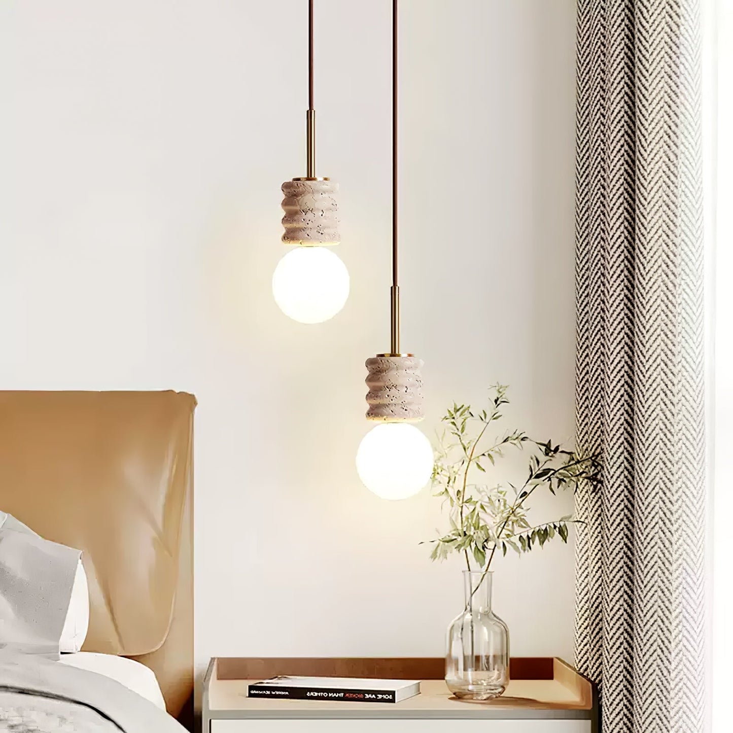 Alvia Travertine Pendant Lamp