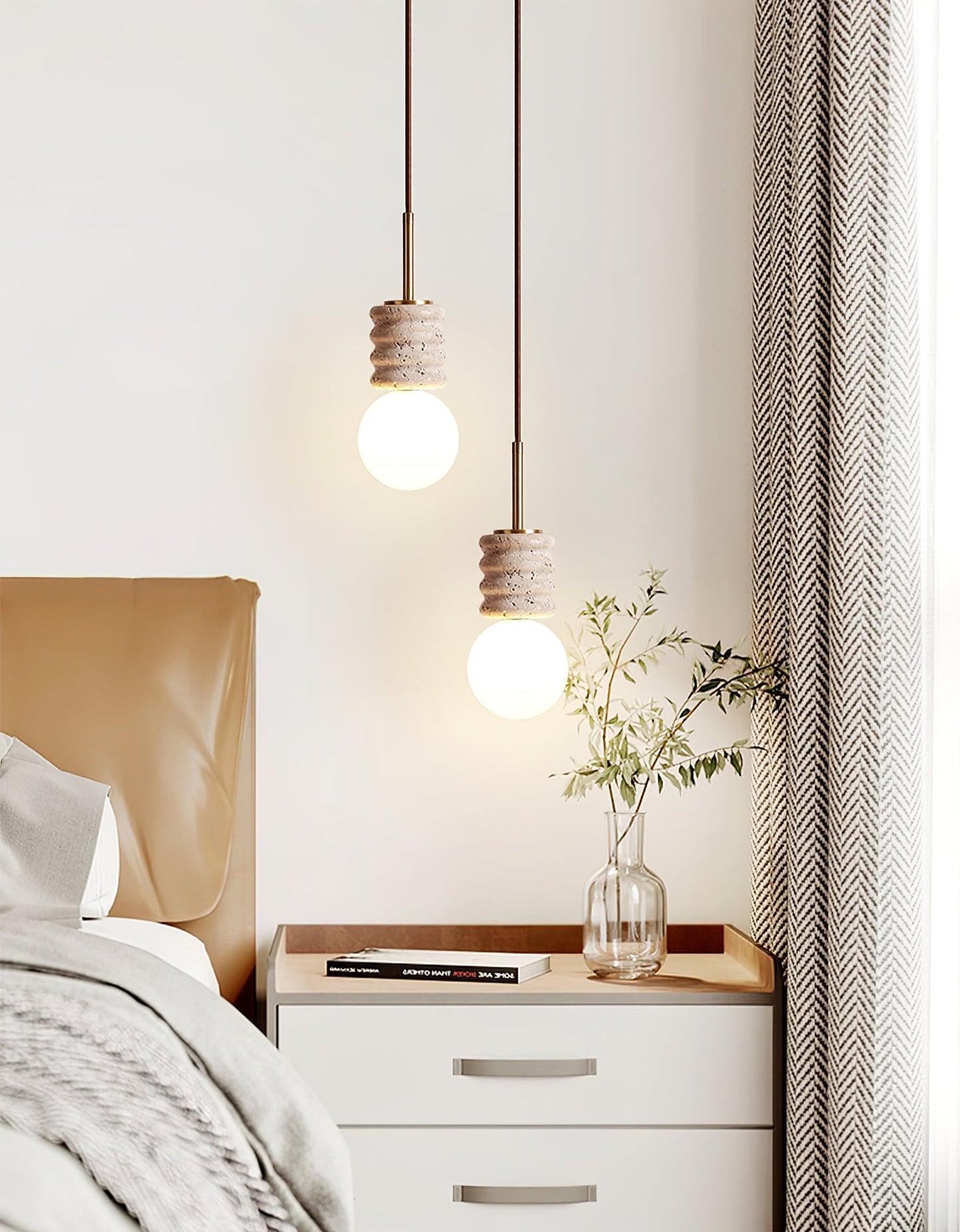 Alvia Travertine Pendant Lamp