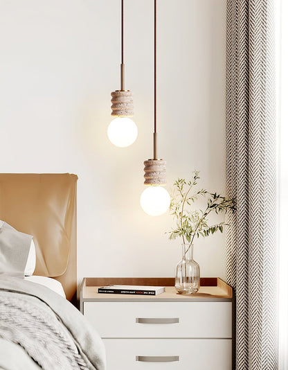 Alvia Travertine Pendant Lamp