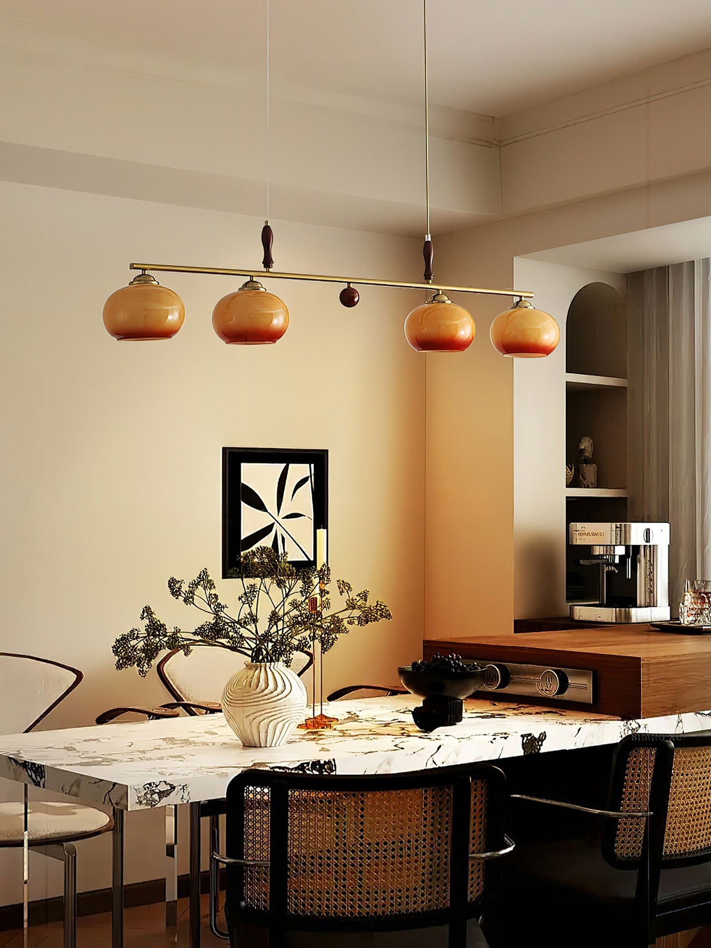Amber Trio Pendant Lamp