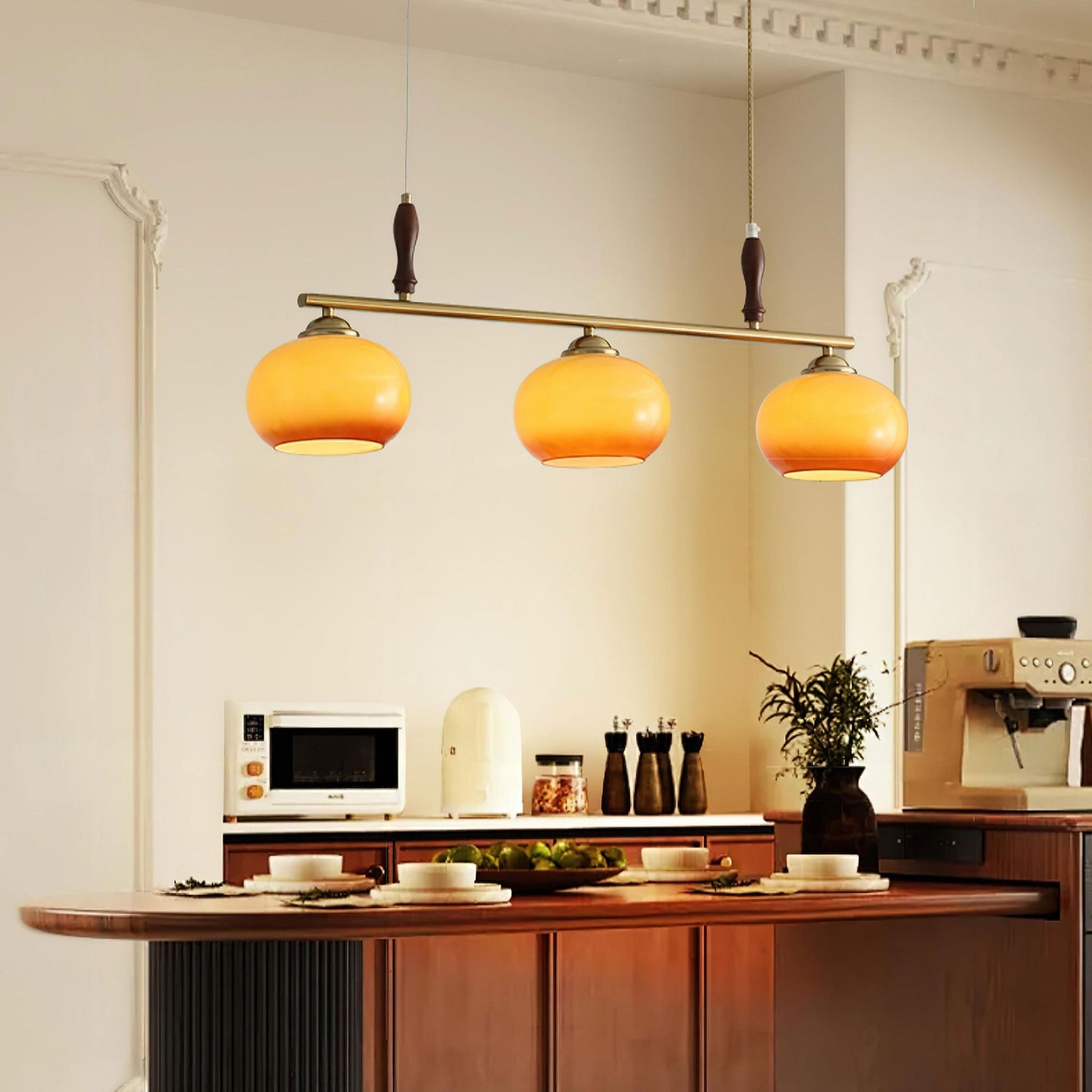 Amber Trio Pendant Lamp